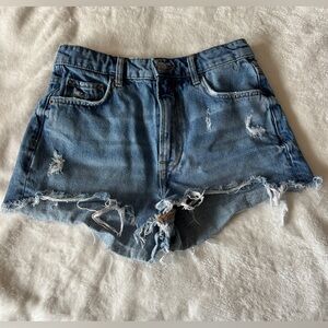 Zara 4 blue Jean shorts